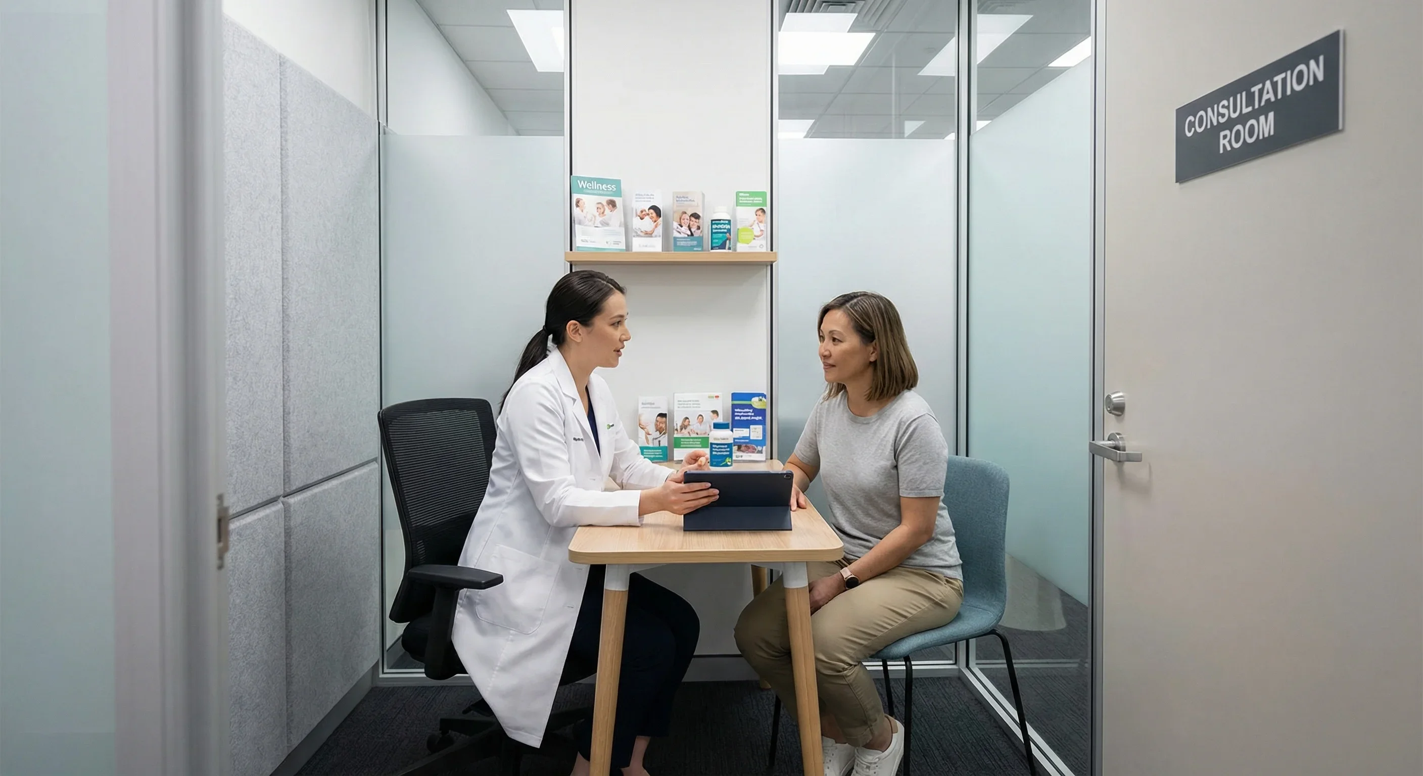 Vaginal thrush treatment medical illustration