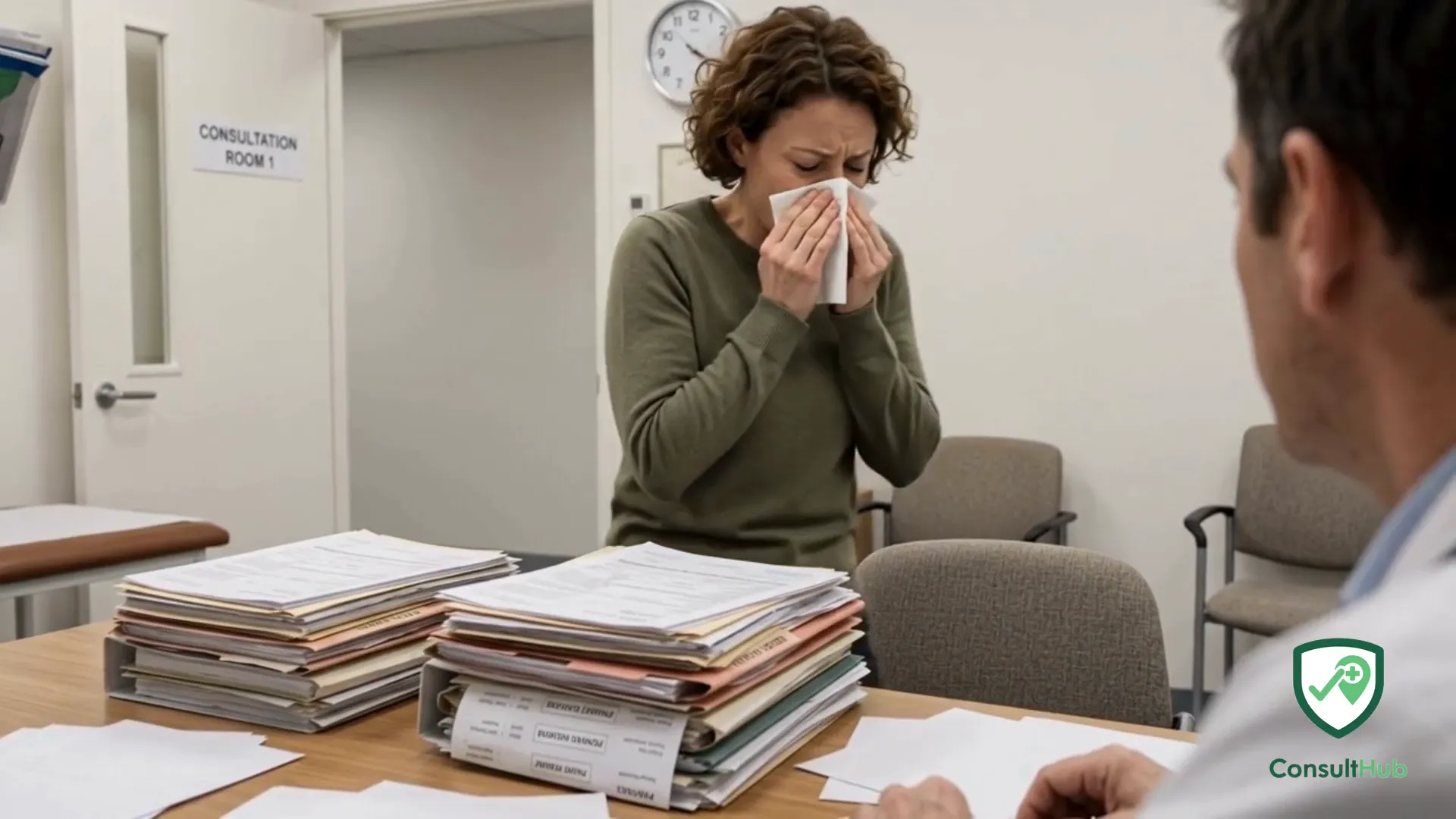 ConsultHub allergic rhinitis consultation walkthrough